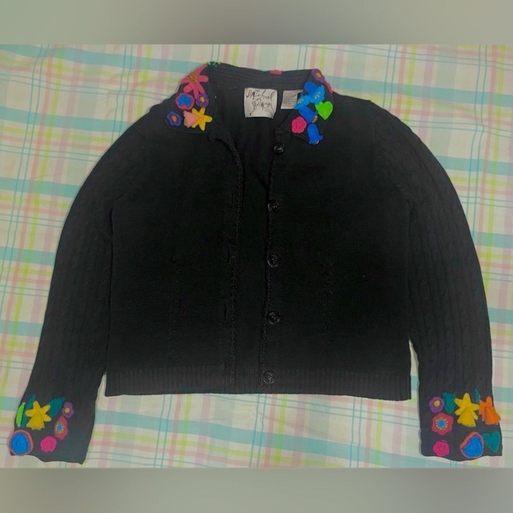 Vintage Michael Simon Flower Sweater